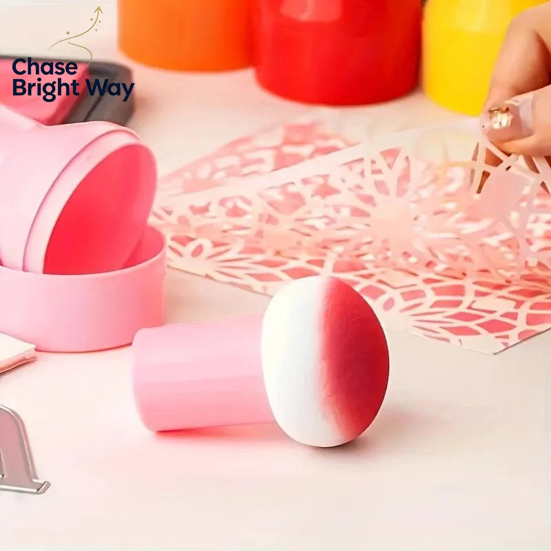 5/6pc Colorful Stencil Brush Set – Sponge Ink Applicator DIY