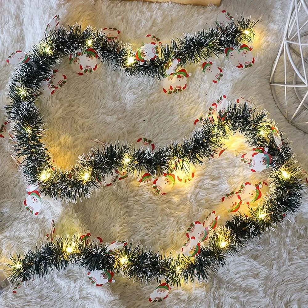 5M Christmas String Lights – Santa & Snowflake Décor Strip