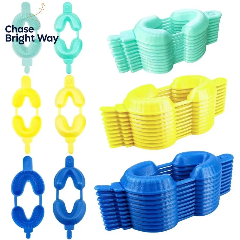 Disposable Dental Fluoride Foam Trays 50 Pcs – 3 Sizes