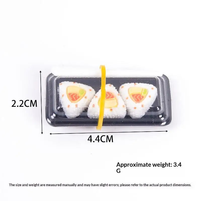 Miniature Sushi Bento Model | 1:12 Scale Dollhouse Food Prop