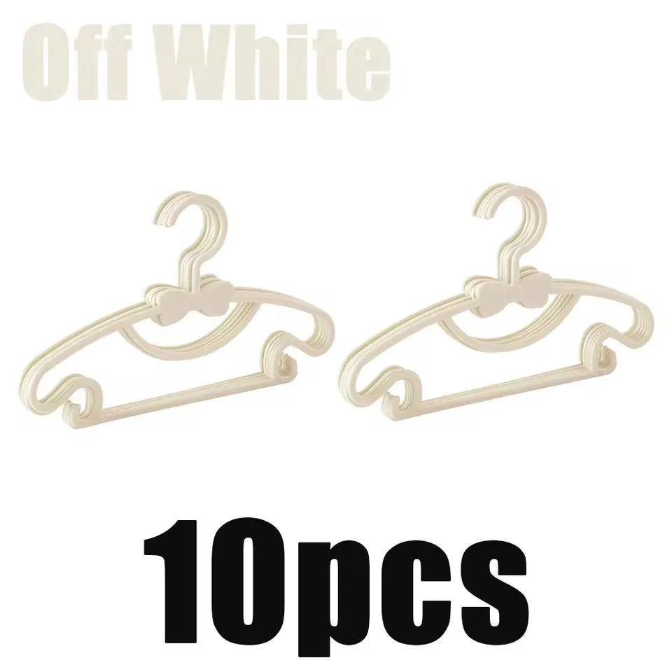Baby & Kids Plastic Clothes Hangers – Set of 5/10/20 Pcs