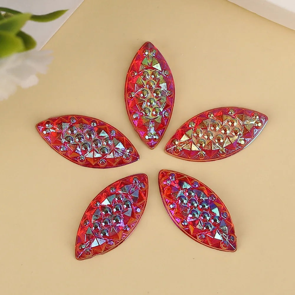 Teardrop Resin Rhinestone Cabochons – ~750 Pcs Druzy Flatback