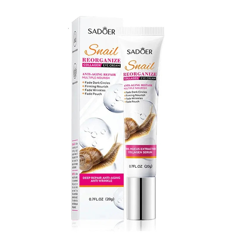 SADOER Snail Collagen Eye Cream – Firming & Brightening