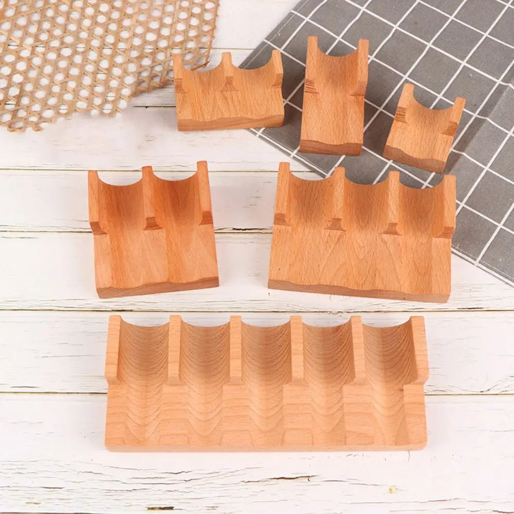 Wooden U-Shape Sushi Rack – Elegant Taco & Food Stand