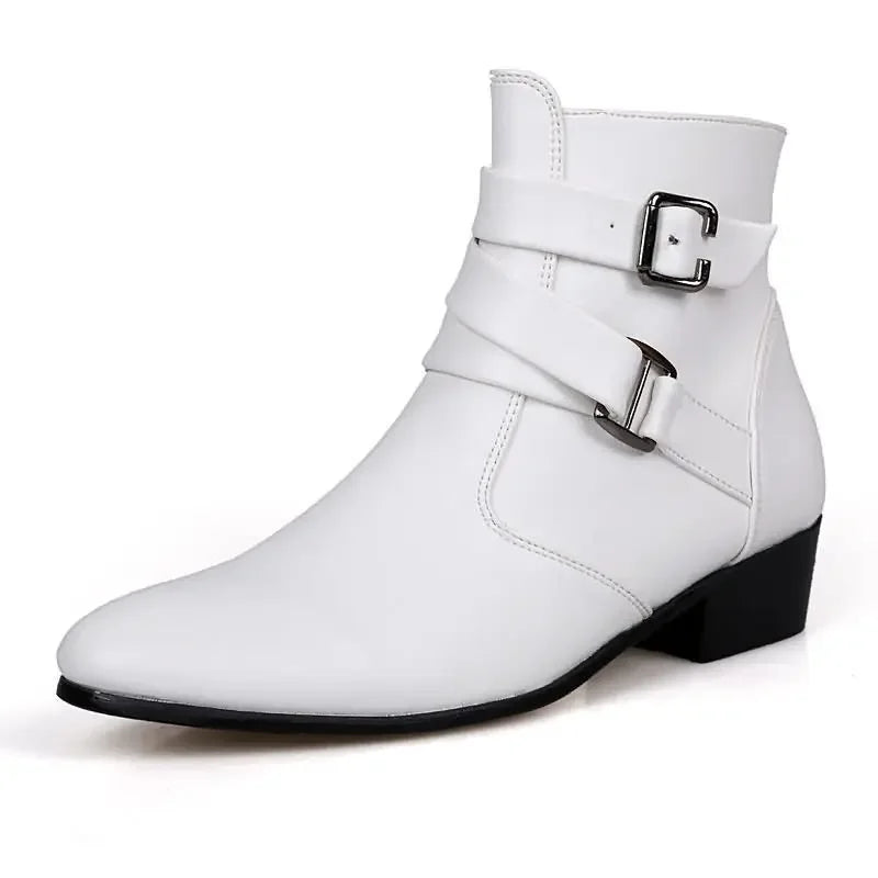LEDP Men's Chelsea Boots – Buckle Strap British Style Ankle
