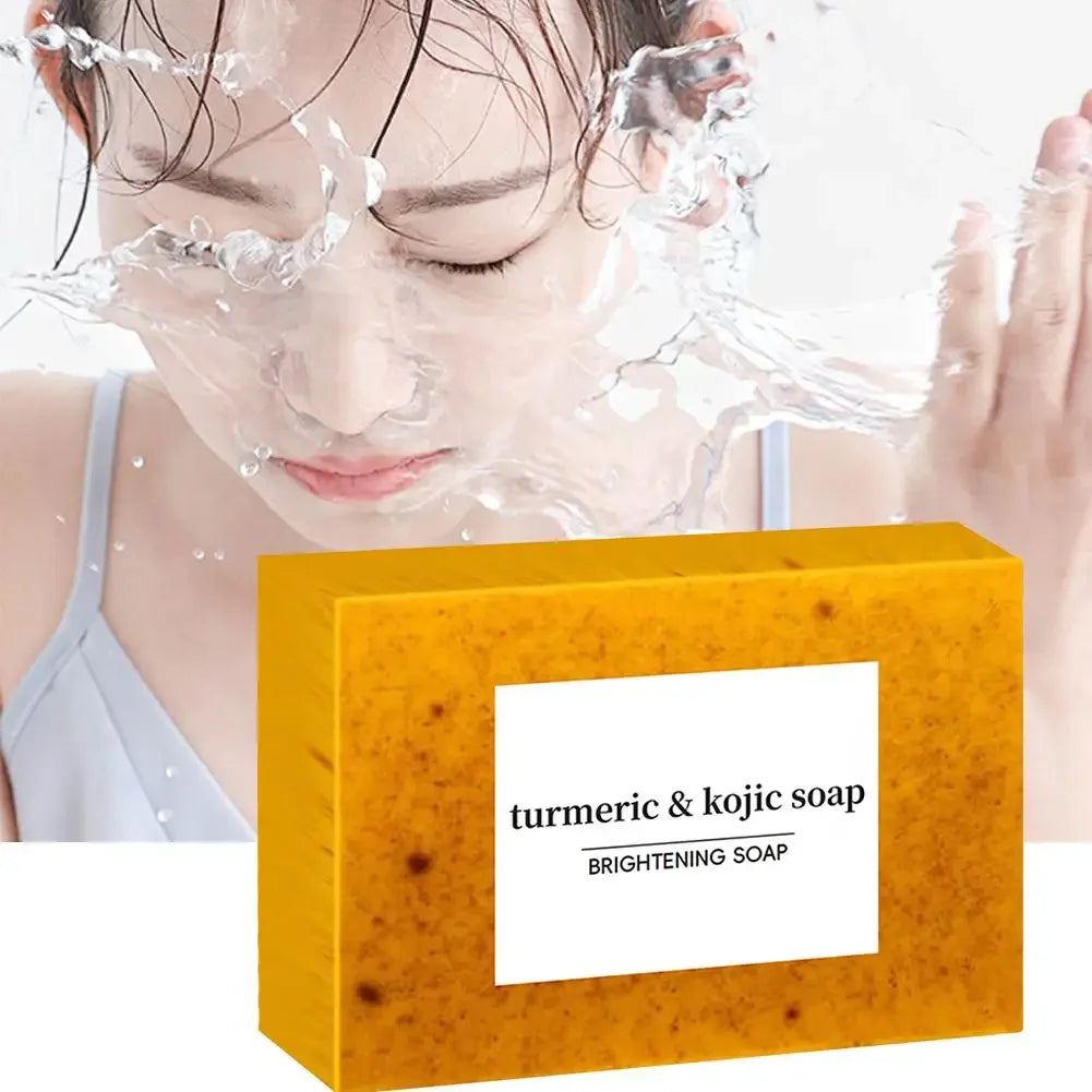 Turmeric Kojic Acid Handmade Soap – Lemon & Goat Milk 100g
