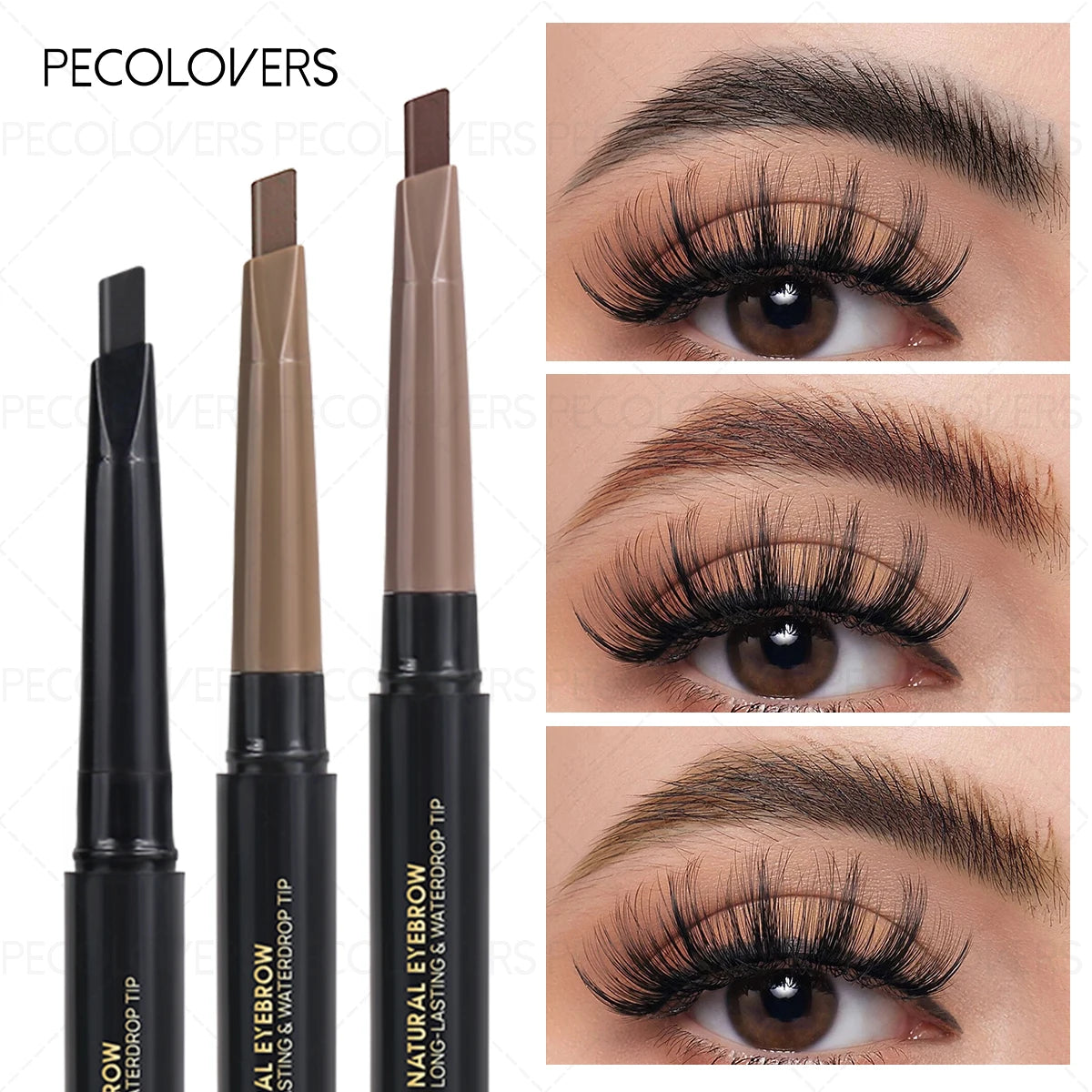 SAMMY Double-Headed Triangle Eyebrow Pencil | Long-Lasting Brown