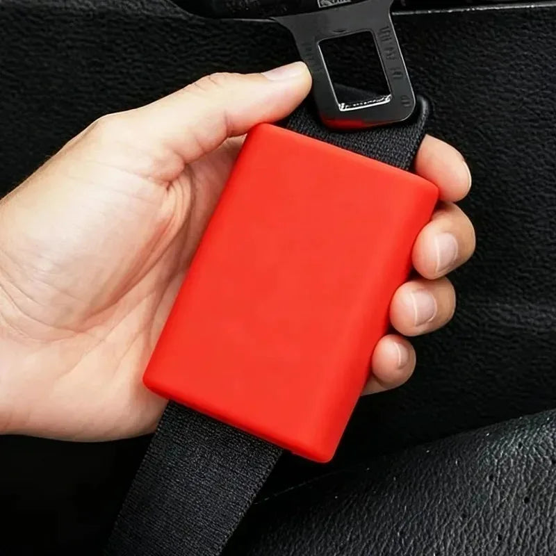 Silicone Seat Belt Buckle Cover – Universal Car Protector