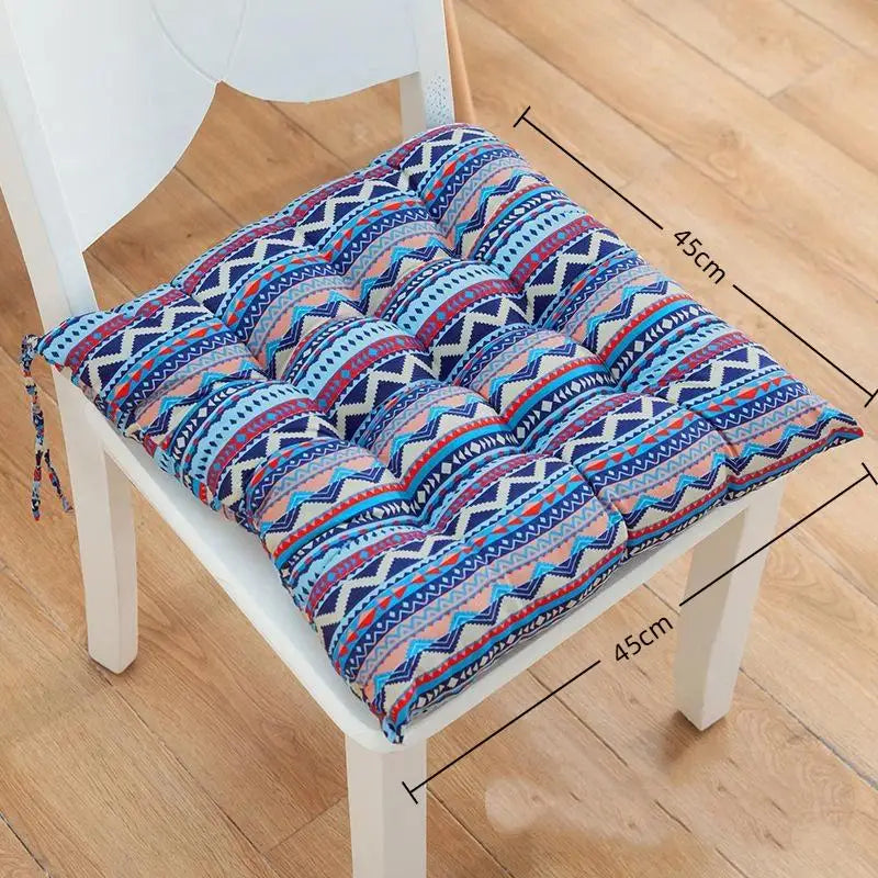 Washable Square Seat Cushion – Thick Padded Cartoon Chair Pad