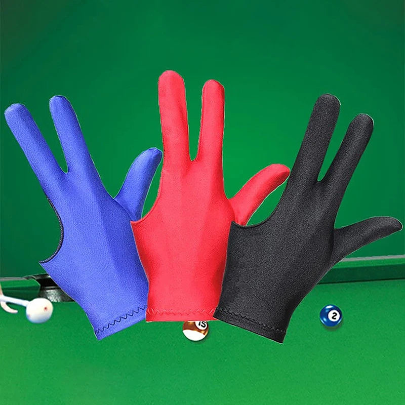 Three-Finger Billiard Glove – Left Hand Pool & Snooker Cue