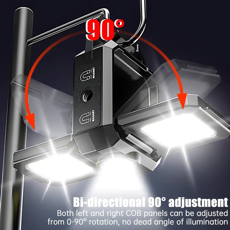 USB Rechargeable COB LED Keychain Work Light – Waterproof Mini Torch