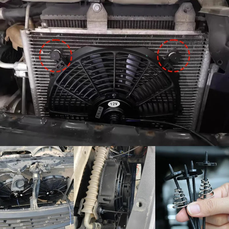 Universal Radiator Fan Mounting Kit 2-Set | Car & Truck