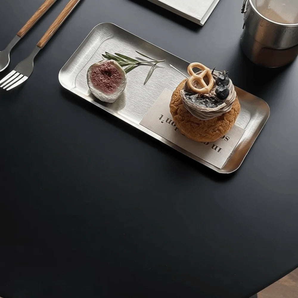 Nordic Stainless Steel Kitchen Storage Tray | Rectangular Plate