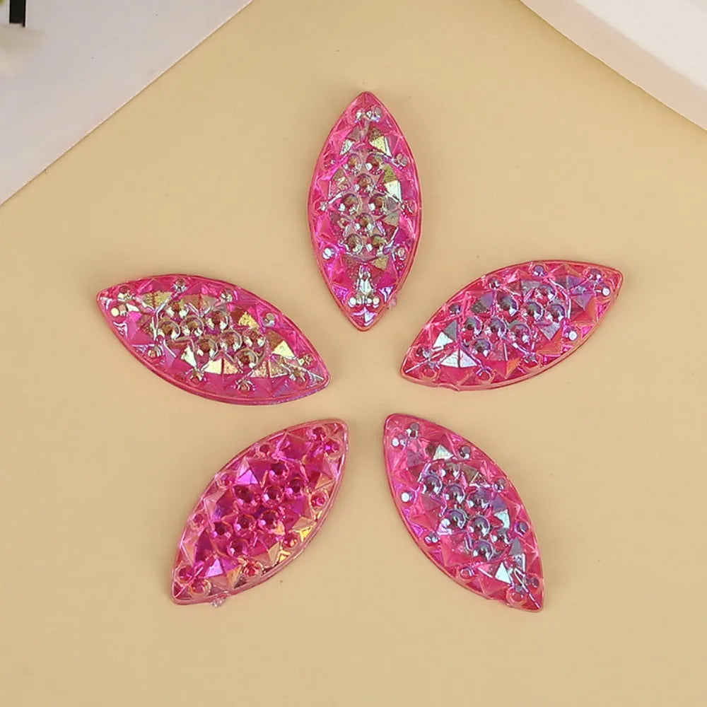Teardrop Resin Rhinestone Cabochons – ~750 Pcs Druzy Flatback