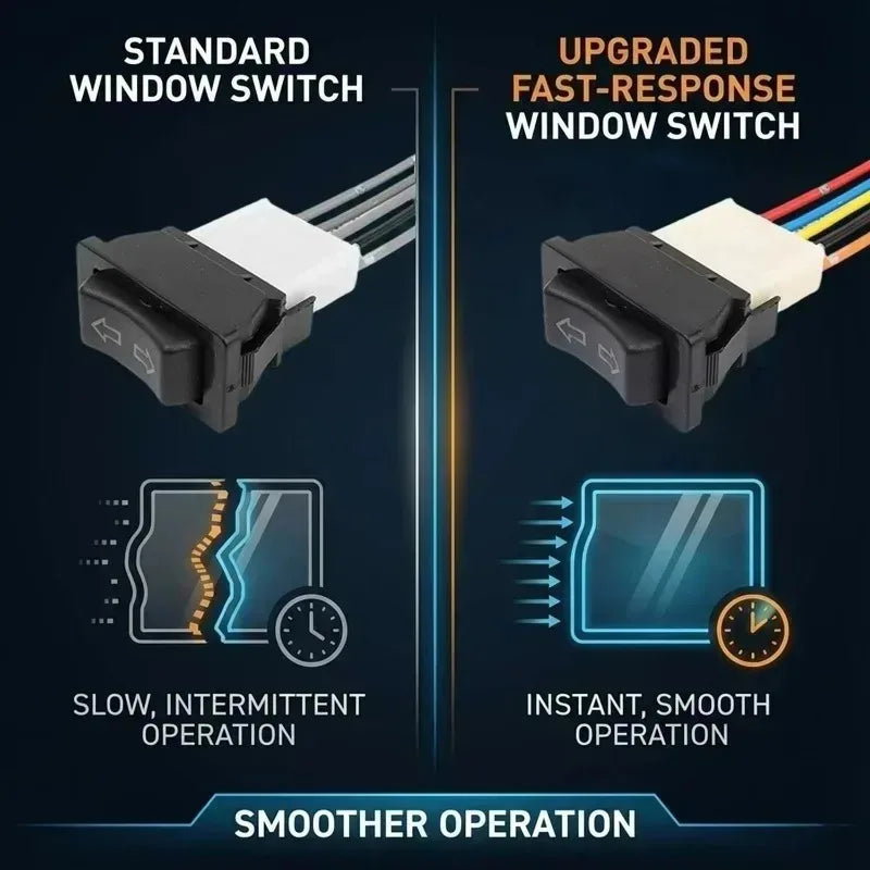 Universal Car Power Window Switch 5 Pin DC 12V 20A Button