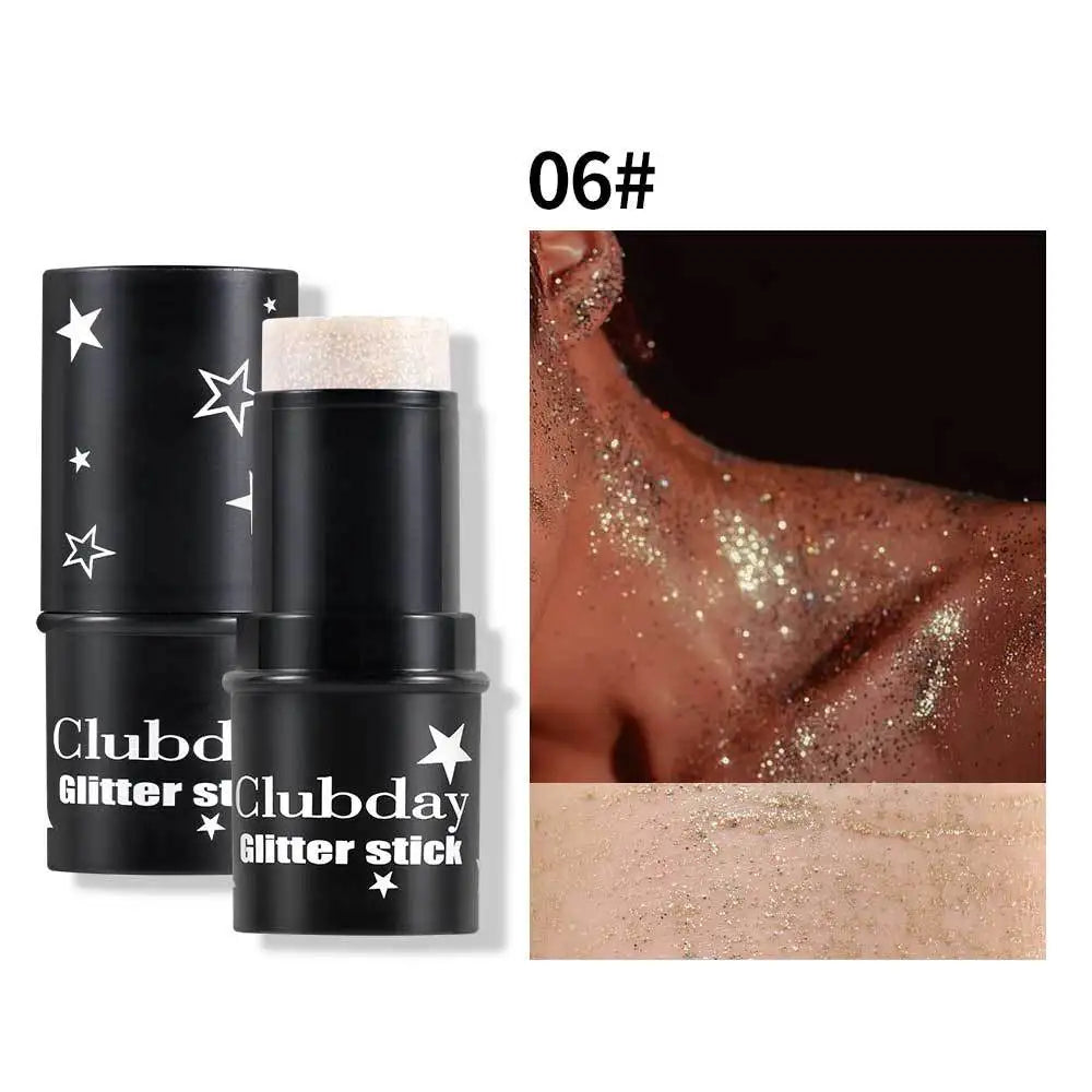 Glitter Eyeshadow Stick – Multichrome Shimmer Face & Body