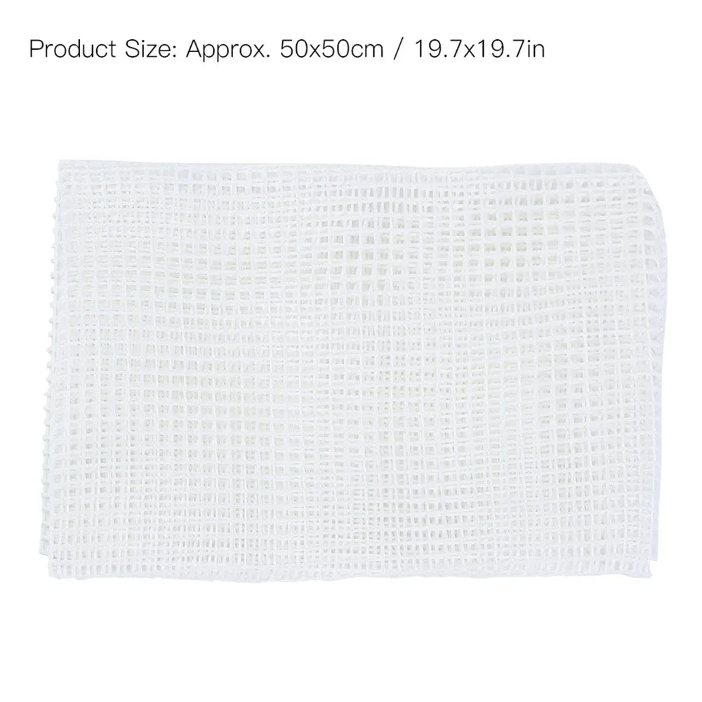 Latch Hook Rug Canvas Mesh Kit with Hook – 50×50cm DIY Craft
