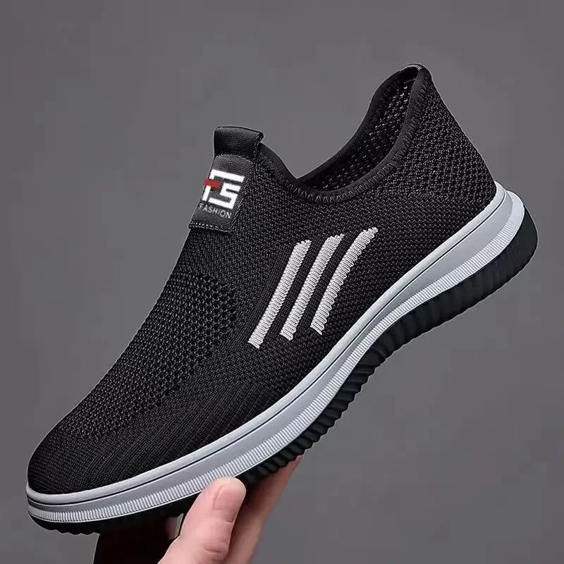 LEDP Men's Mesh Slip-On Loafers – Breathable Casual Shoes