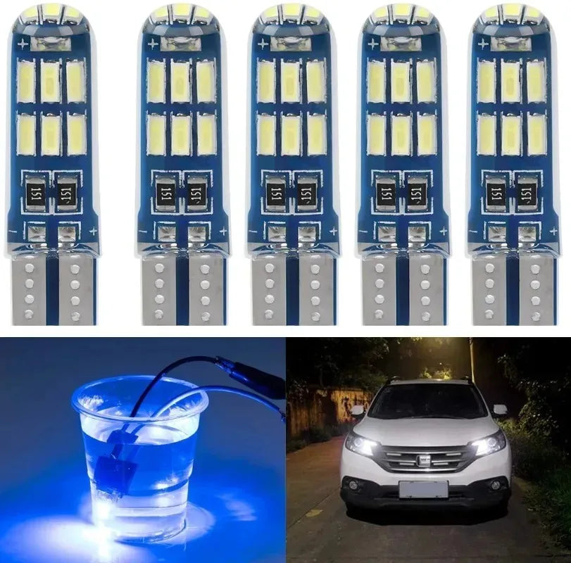 T10 W5W 4014 LED Car Bulb – 6000K Waterproof License Plate Light