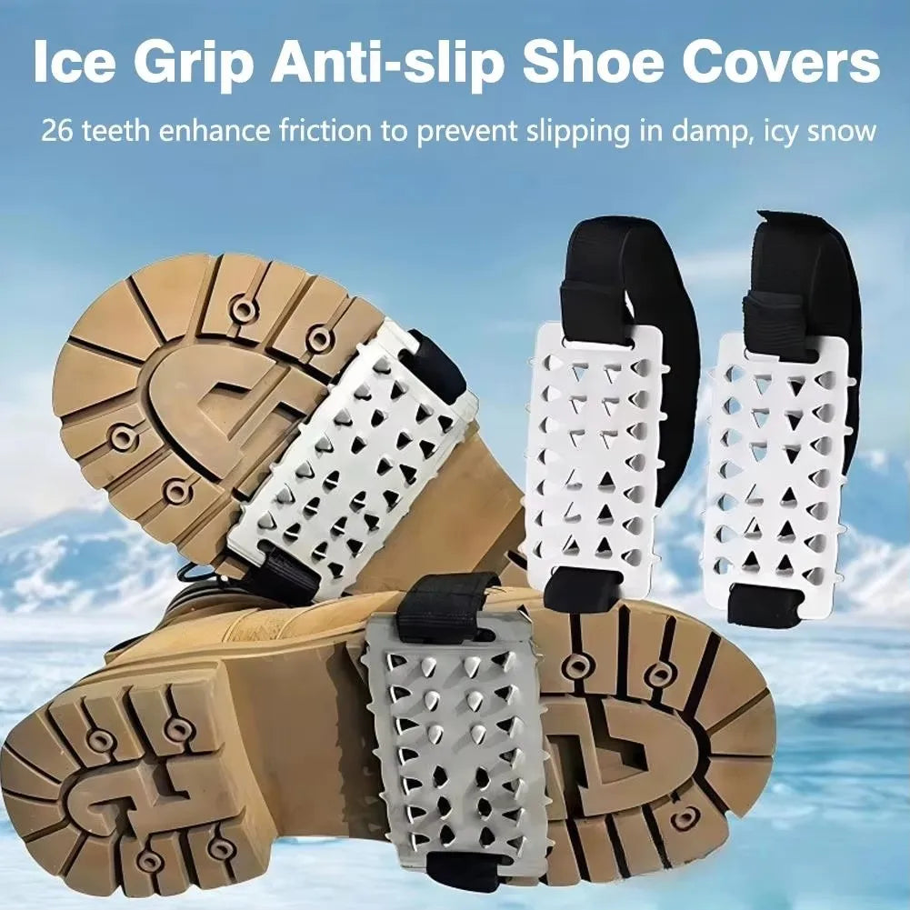 Adjustable Ice Cleats – 26-Tooth Stainless Steel Snow Grips
