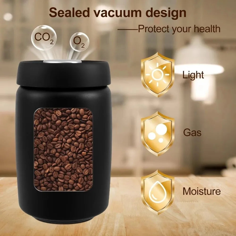 Stainless Steel Vacuum Sealed Coffee Canister 400–1200ml