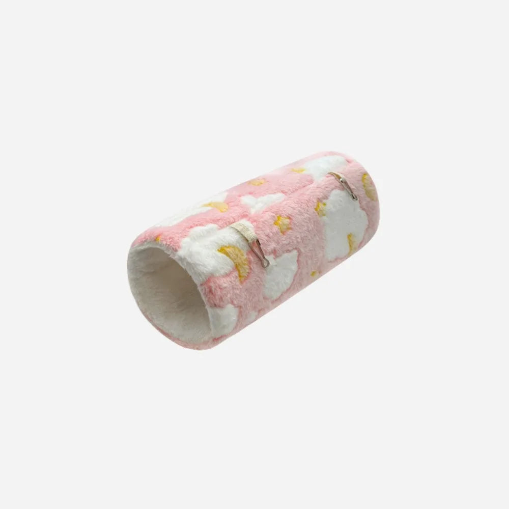 Fleece Guinea Pig Tunnel – Hangable Small Pet Hideout Tube