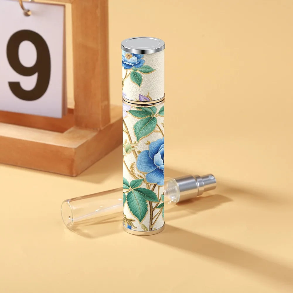 PU Leather 10ml Refillable Perfume Spray Bottle | Travel