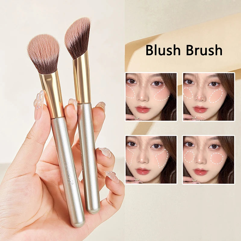 Soft Angled Blush Contour Makeup Brush – Powder & Bronzer