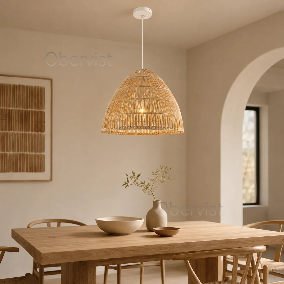 Wabi Sabi Pleated Fabric Pendant Light | Retro Chandelier
