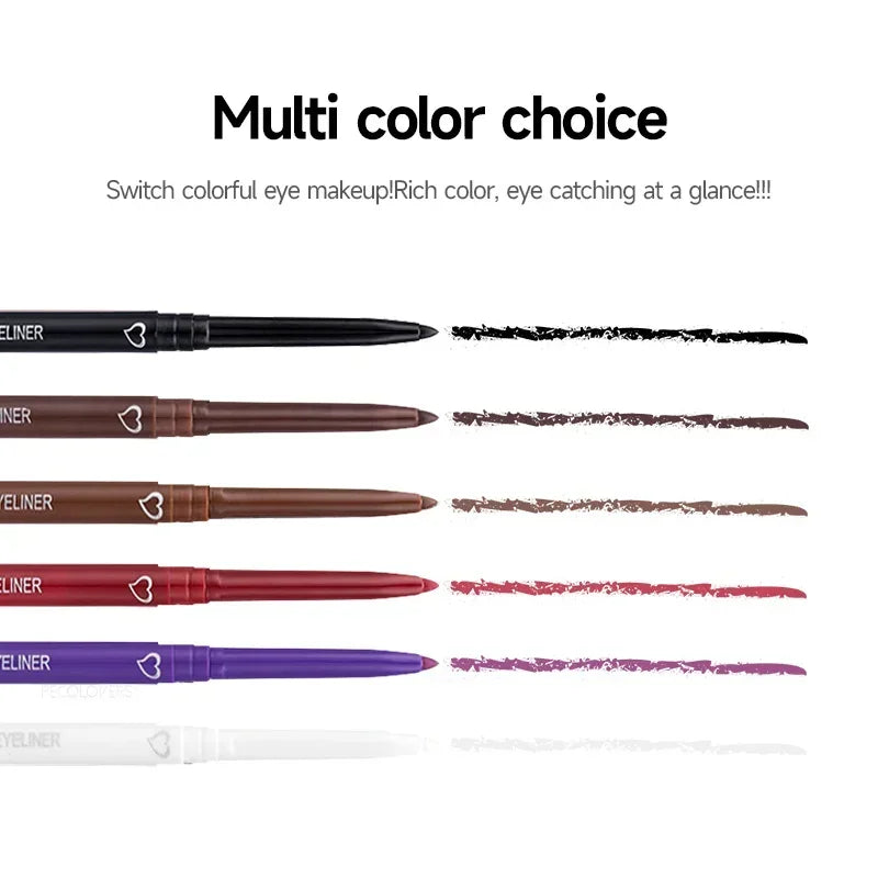 Waterproof Eyeliner Pencil – Brown, Black & Blue Long-Lasting