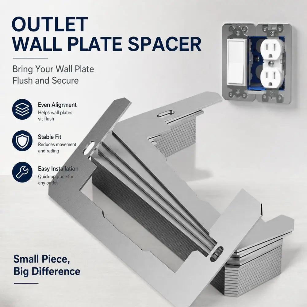 Metal Wall Plate Spacers for Electrical Outlets – 5/10/20 Pack