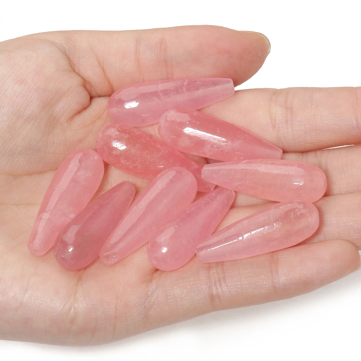 Water Drop Spacer Beads 10x30mm – Chalcedony Howlite DIY Jewelry