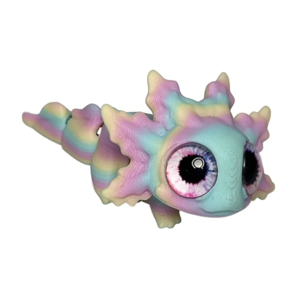 Articulated Salamander Figure – Colorful Miniature Toy Decor