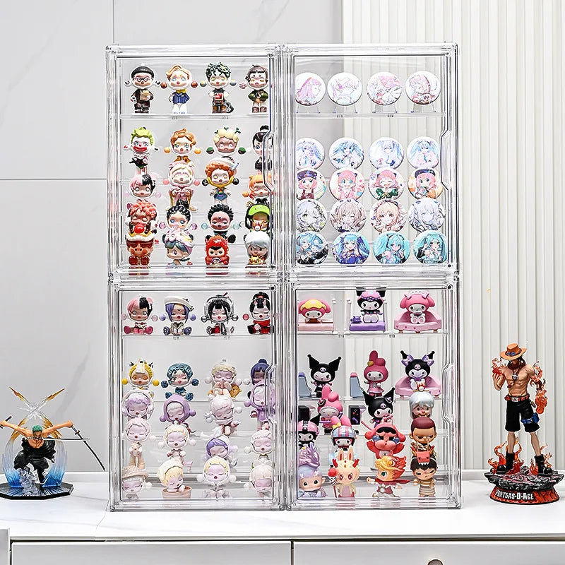 Acrylic Wall Mounted Display Cabinet – Removable Shelves