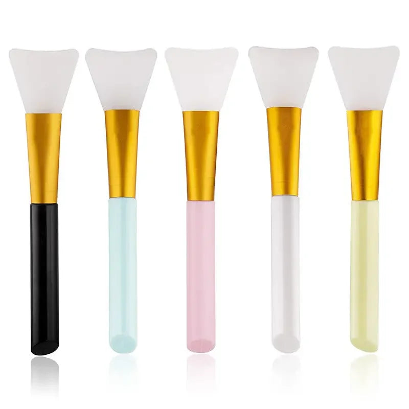 Silicone Facial Mask Brush Set – Soft, All Skin Types