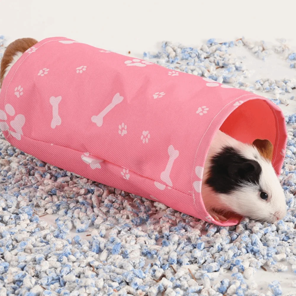 Guinea Pig Tunnel Hideout – Breathable Small Pet Hiding Shelter