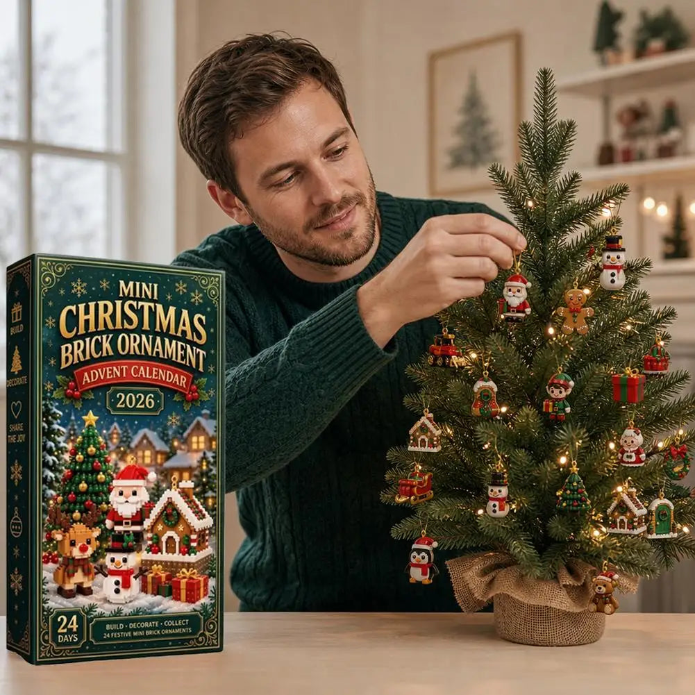Christmas Advent Calendar – 24 PVC Ornaments Countdown
