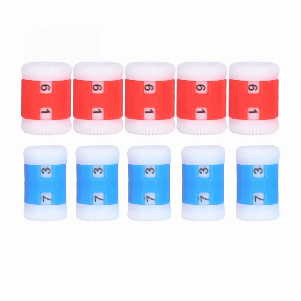 10-Pack Knitting Row Counter Rings – 2-Digit Dial Stitch Markers