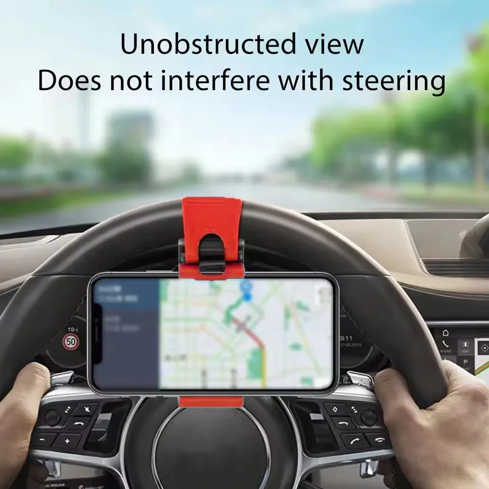 Universal Steering Wheel Car Phone Holder – Telescopic Clip