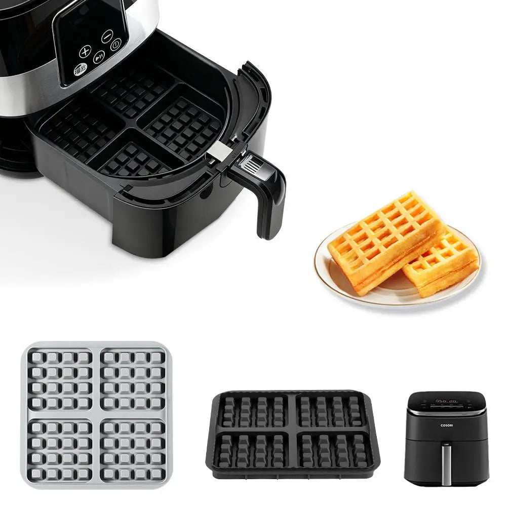 Silicone Waffle Mold for Air Fryer – Non-Stick, Square