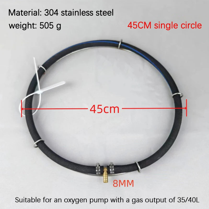Nano Aeration Disc 304 Stainless Steel Fish Pond Oxygen Diffuser