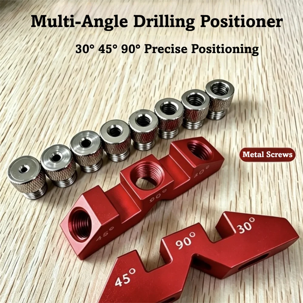 Multi-Angle Drill Guide Jig 30/45/90° Aluminum Hole Positioner