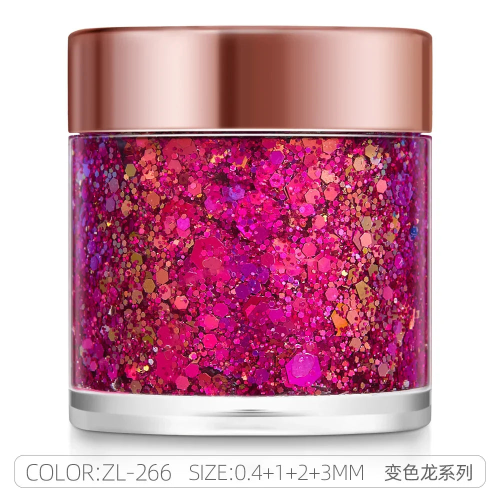 Glitter Gel Stick – Holographic Sequins Face & Body Makeup