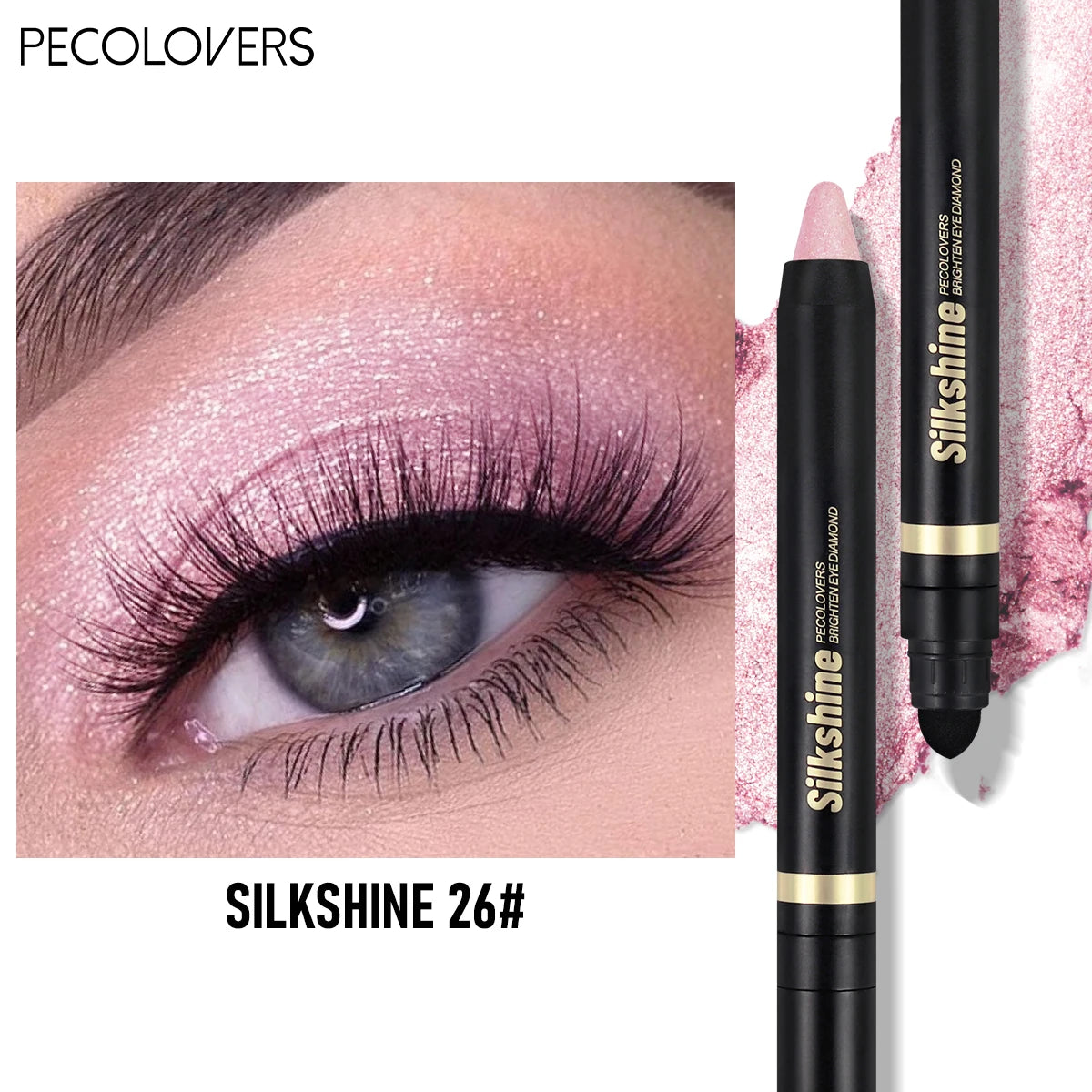 Pearly Multicolored Eyeshadow Stick – Sparkle & Long-Lasting