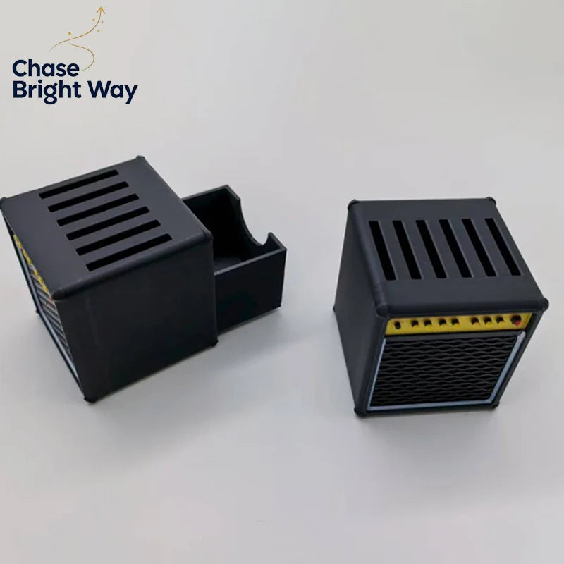3D Printed Guitar Pick Holder with Drawer – Amp-Style Organizer