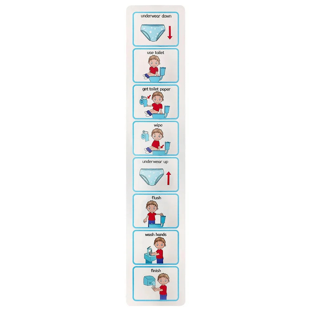 Kids Toilet Training Chart – Visual Potty Learning Aid Sticker