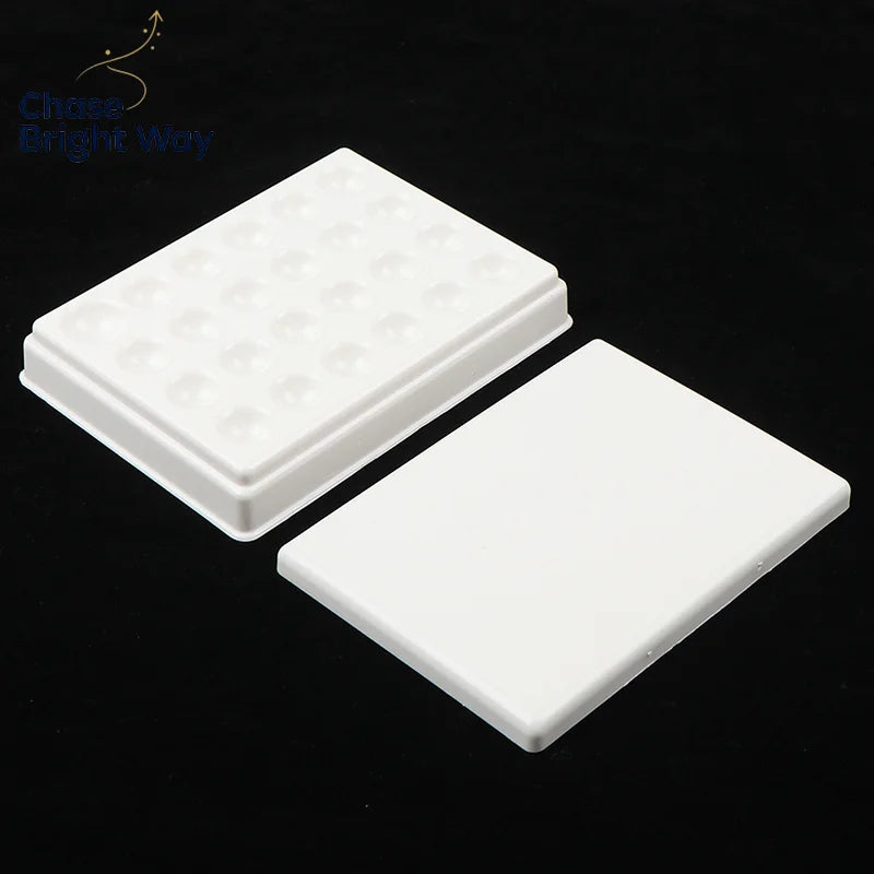 Dental Lab 24-Slot Porcelain Mixing Palette with Cover
