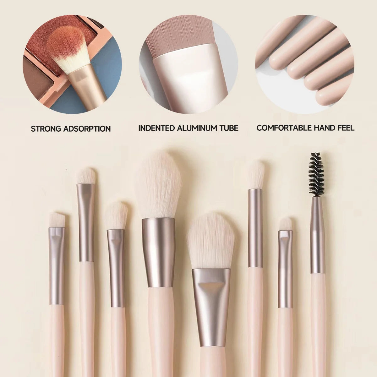 SAMMY 13-Piece Eye Makeup Kit – Palette, Liner & Brushes