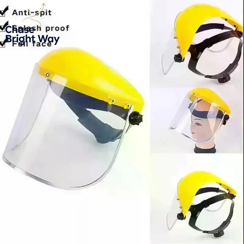 Garden Trimmer Safety Helmet with Full Face Mesh Mask