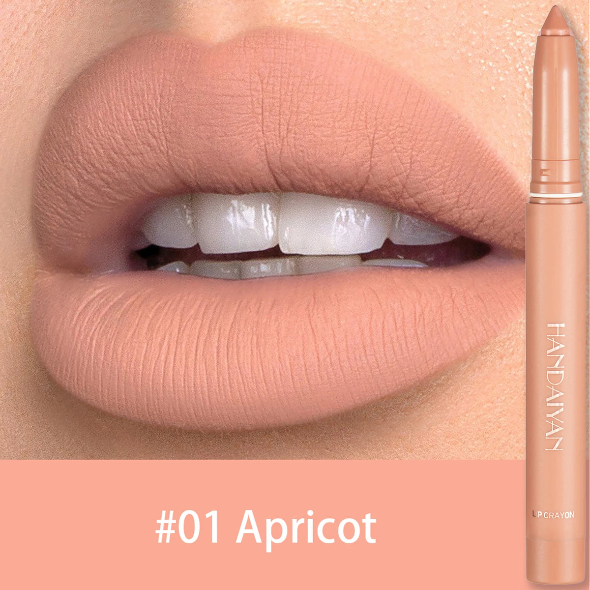 Waterproof Matte Lip Liner Pencil – 12 Shades | Long-Lasting